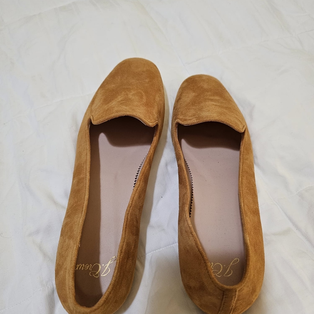 J. Crew Brown Flats Suede Minimalist Design